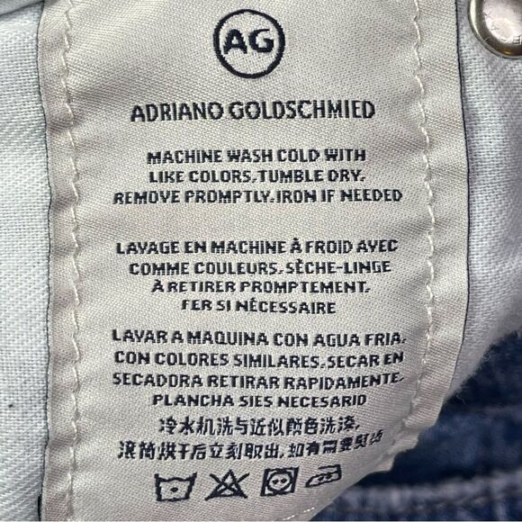 Ag Adriano Goldschmied The Beau Sloucy Skinny Distressed Medium Wash Jeans 25 - Picture 13 of 15